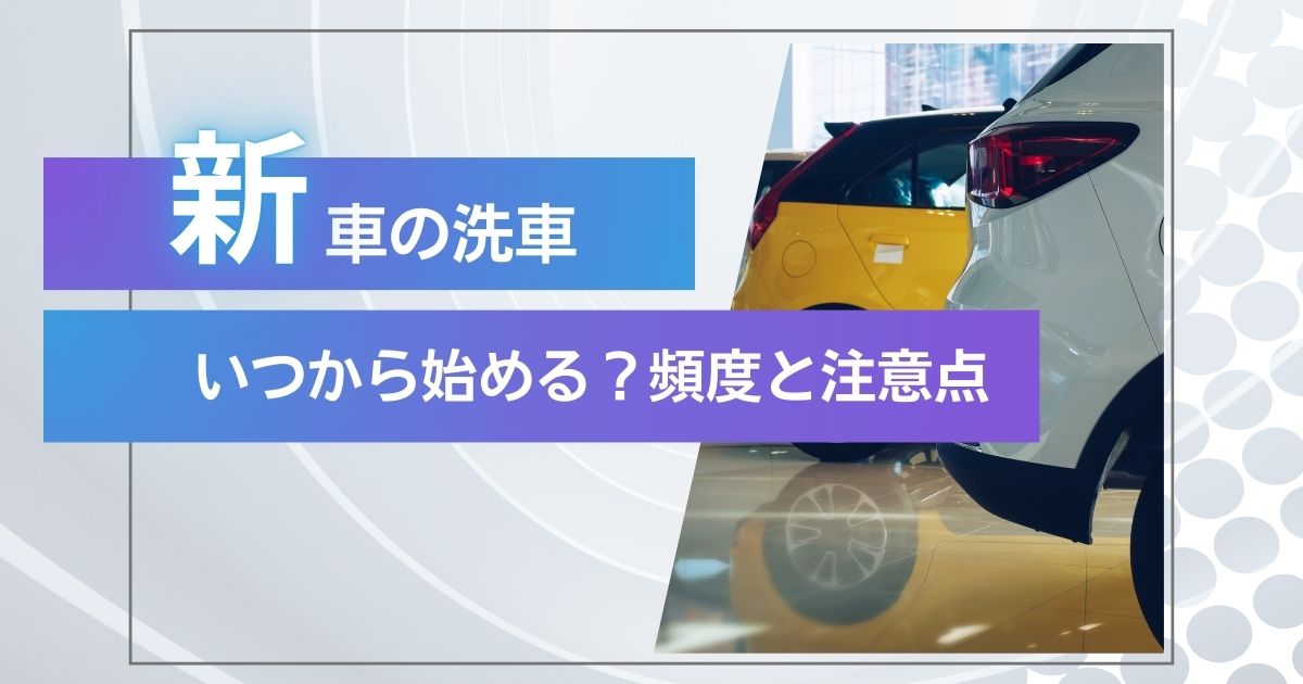 新車の洗車