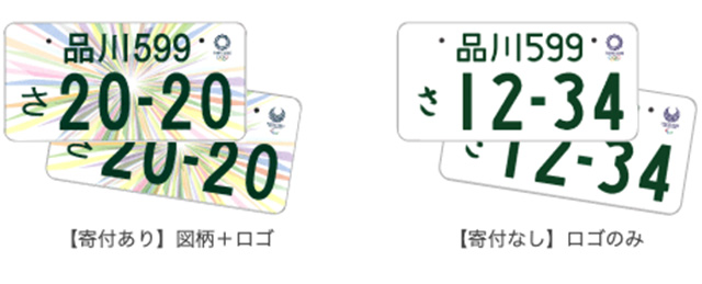 2020東京オリンピック記念ナンバープレート